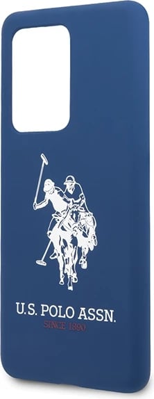 Mbështjellës U.S. Polo Assn. USHCS69SLHRNV për Samsung Galaxy S20 Ultra, Silicone, granat/navy