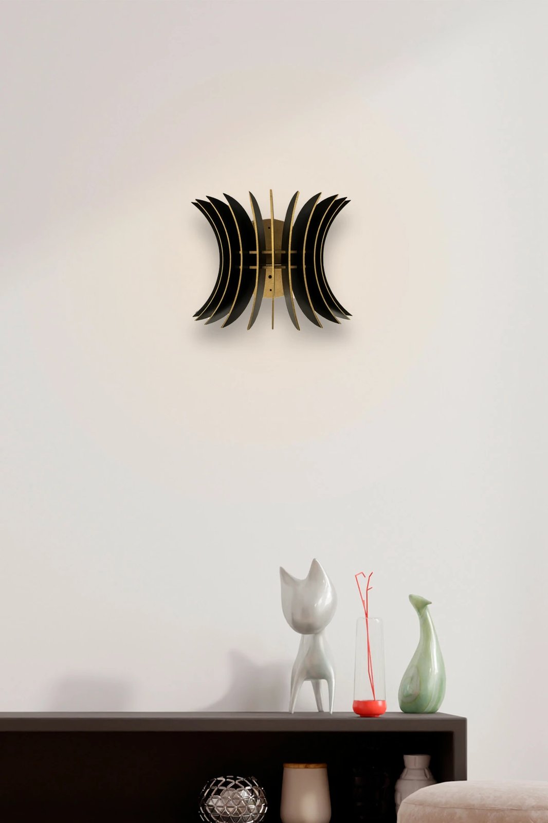 Llambë muri Opviq, 206-WS, e zezë