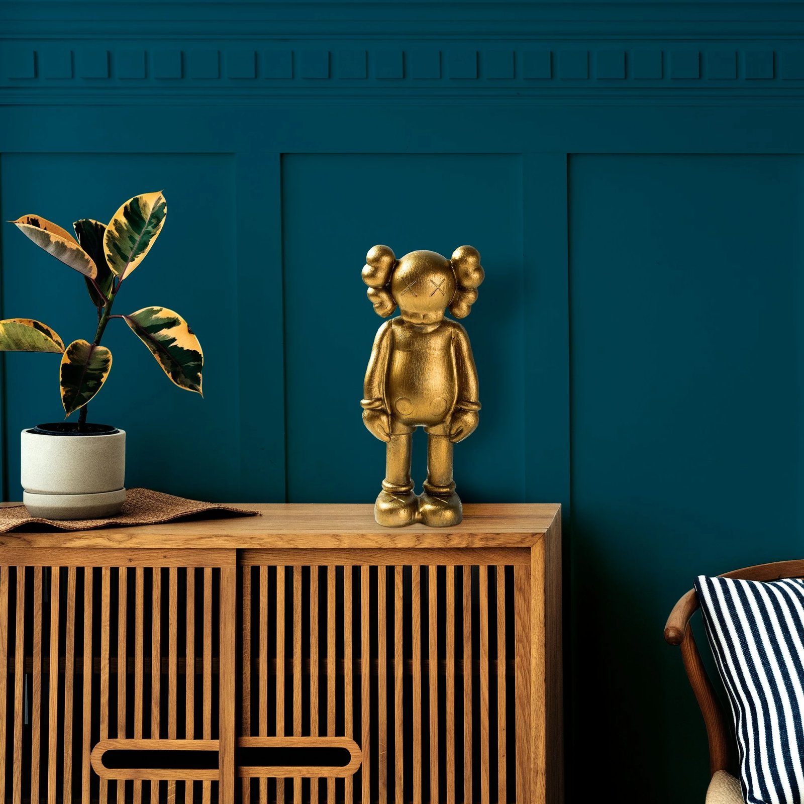 Objekt dekorativ Aberto Design, Yak-051, ngjyrë ari