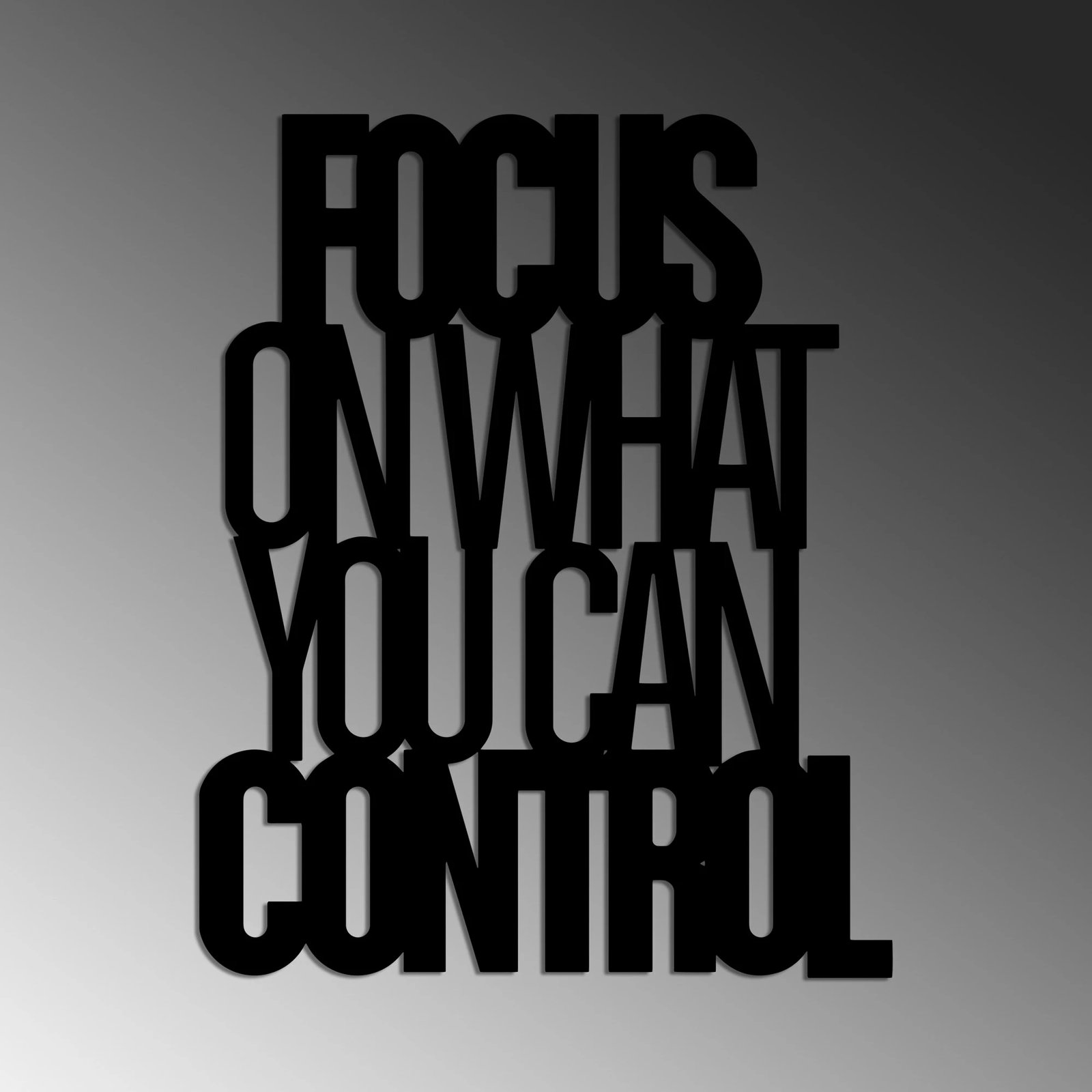 Aksesor dekorativ metalik për mur, Wallity, Focus Control