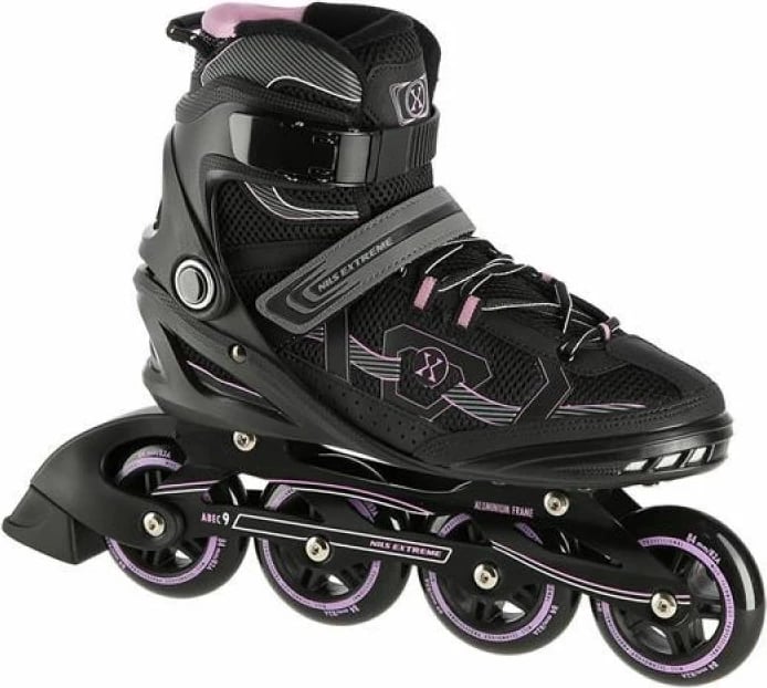 Rollera Nils Extreme unisex, të zeza e të purpurta