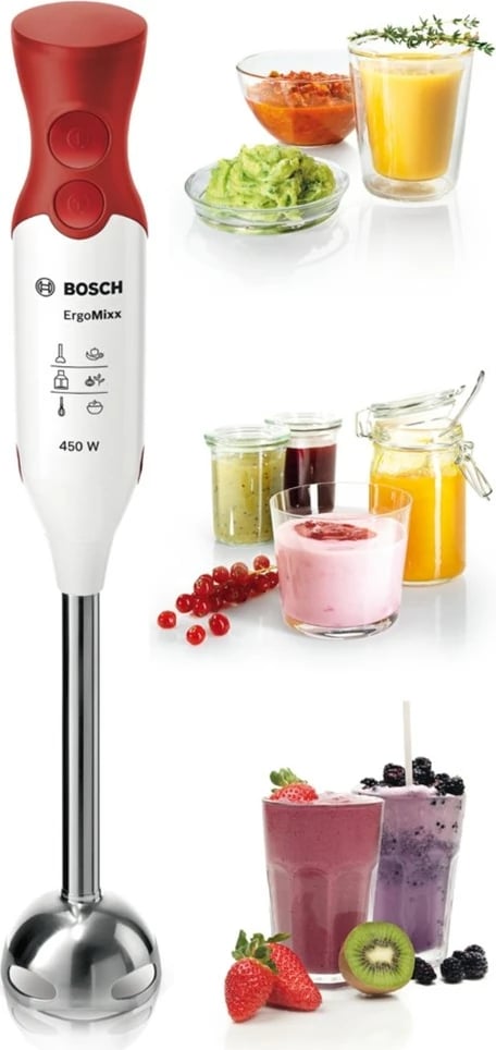 Blender dore Bosch MSM64110, 450W, i bardhë/i kuq
