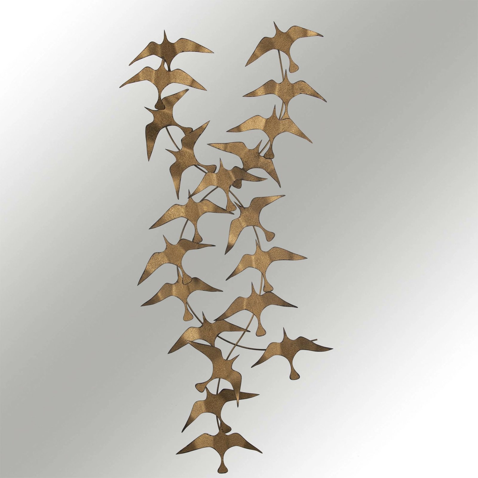 Aksesor dekorativ metalik për mur Wallity, Sahika, shumëngjyrësh, 112x11x50cm