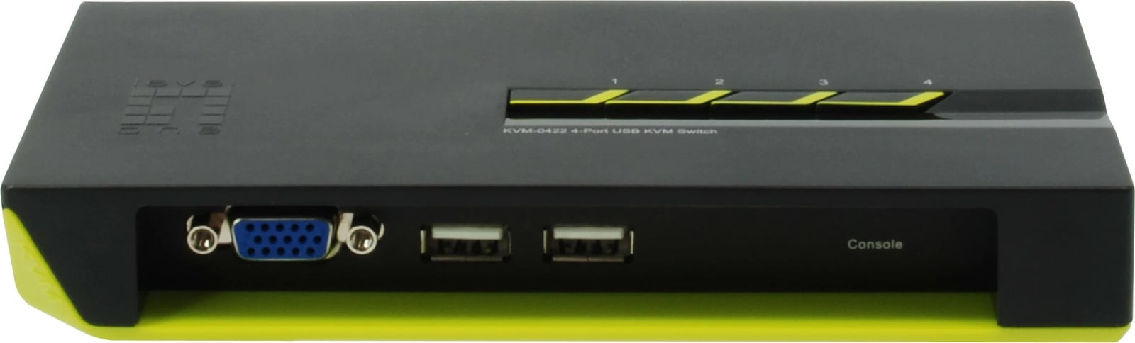 KVM switch LevelOne KVM-0422, 4 porta USB VGA, 2048x1536, zi gjelbër