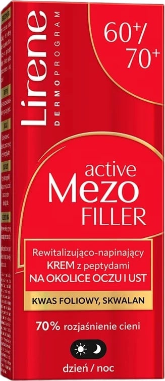 Krem për sy dhe buzë për femra Lirene Active Mezo Filler 15ml