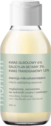 Esencë mikropeeling për fytyrë Mohani Brightening Micropeel Essence për femra, 100ml