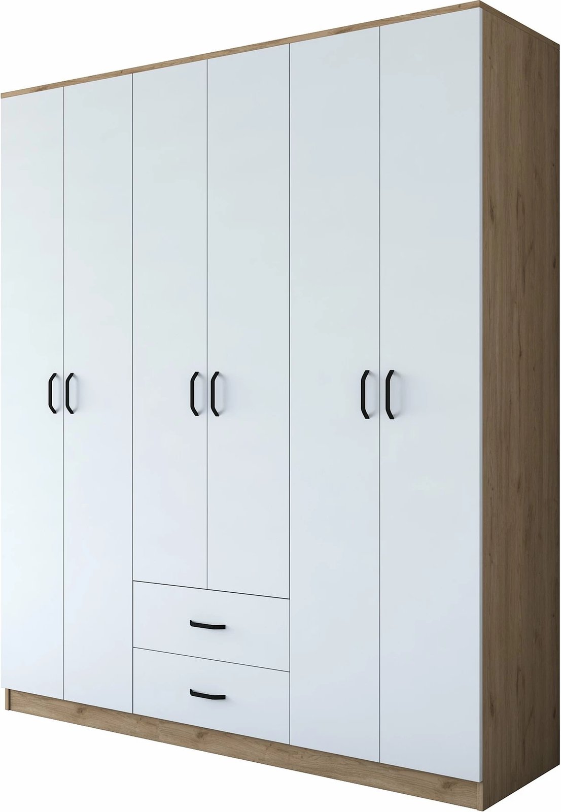 Dollap Hanah Home, BA113 - 2337, ngjyrë arr dhe e bardhë