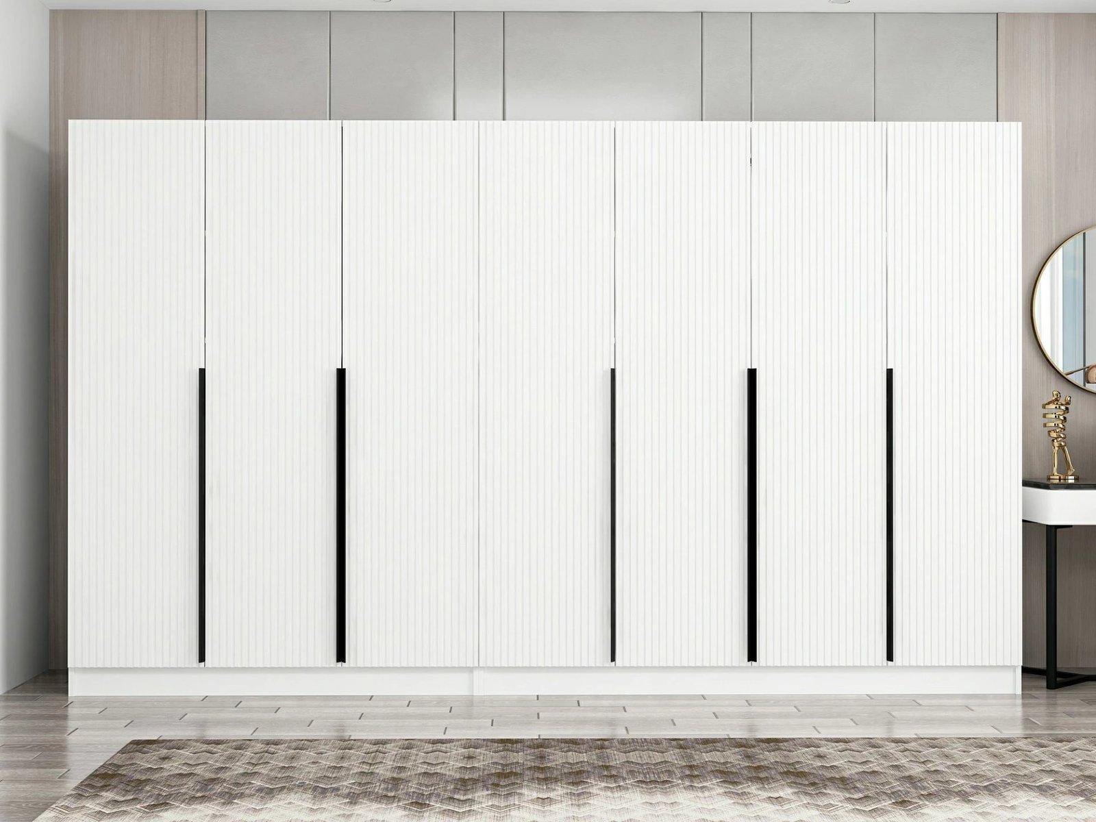 Dollap i bardhë për dhomë gjumi, Skye Decor, Kale Plus - 7789