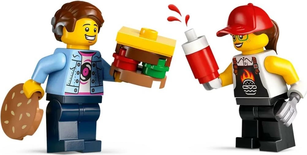 Set LEGO City 60404 Kamion me Burgera, 194 pjesë, plastikë