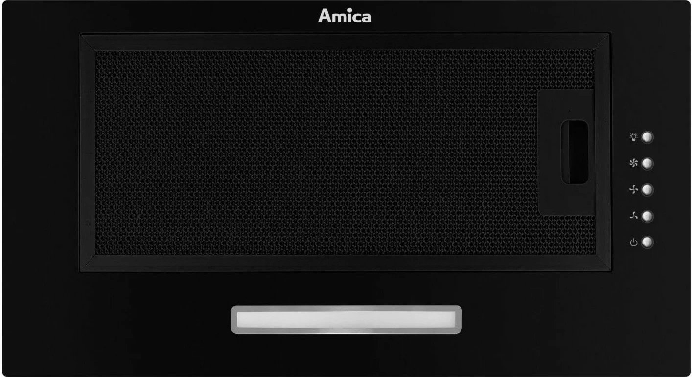 Aspirator kuzhine Amica OMP6211B, i zi, 52 cm, LED