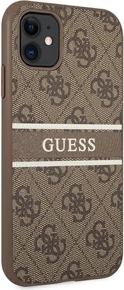 Mbështjellës Guess 4G Stripe për iPhone 11/XR 6.1", kafe Mbështjellës Guess 4G Stripe për iPhone 11/XR 6.1", kafe
