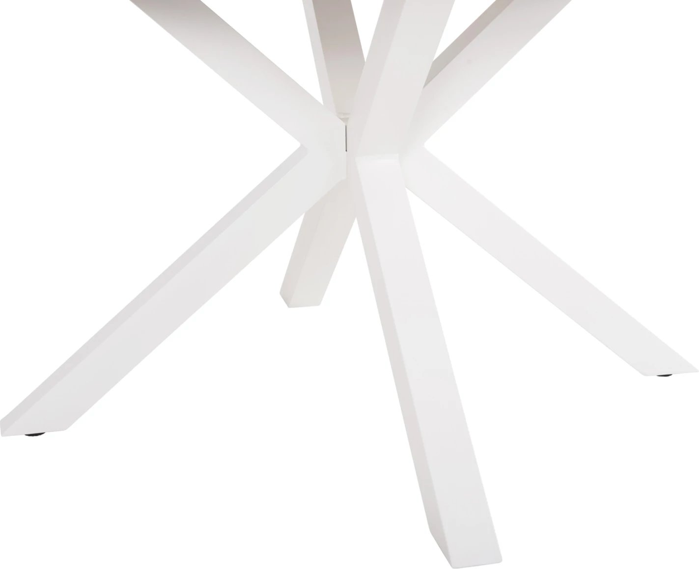 Tavolinë e rrumbullakët për jashtë, MORIL FH6041.02, alumin në të bardhë, polivud në ngjyrë druri natyral, Φ120cm