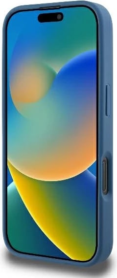 Mbështjellës Guess 4G Ring Classic Logo MagSafe për iPhone 16 Pro, Kaltër Mbështjellës Guess 4G Ring Classic Logo MagSafe për iPhone 16 Pro, Kaltër