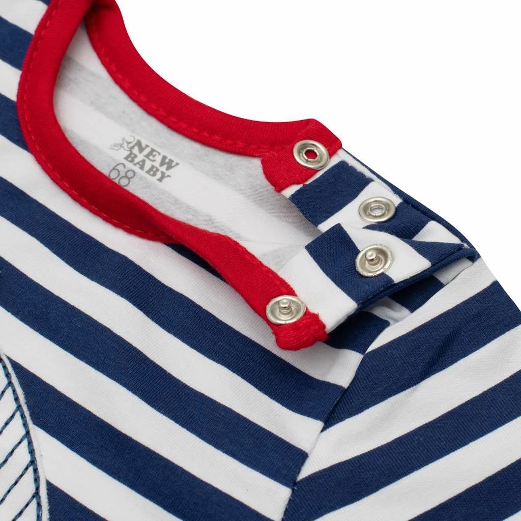 Kombinezon veror bebe, New Baby Marine, madhësi 56 (0-3m), blu