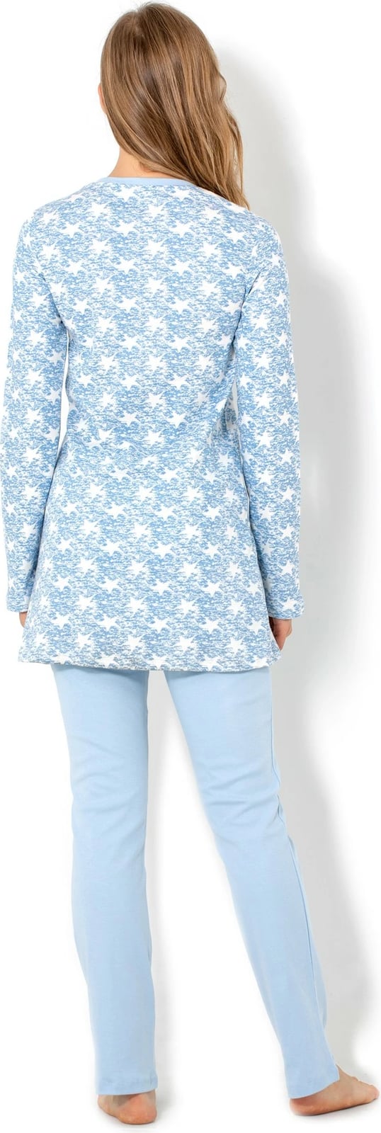 Pizhama grash Jumeon, ngjyrë kaltër e çelët, 002-000518, set