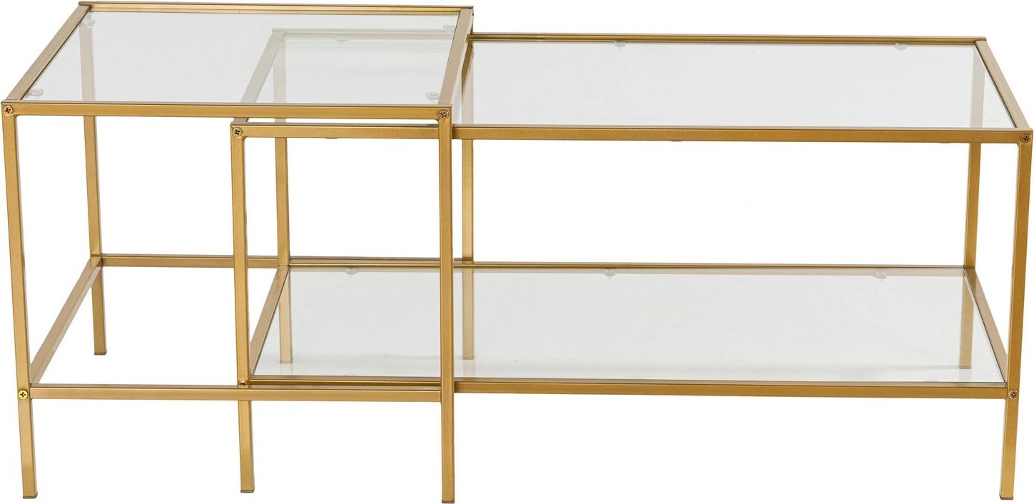 Set tavolinash kafeje Skye Decor, ngjyrë ari, Sevay