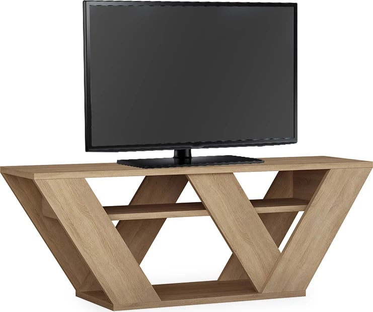 Stendë TV Pipralla, ngjyrë lisi, 110x30x40cm