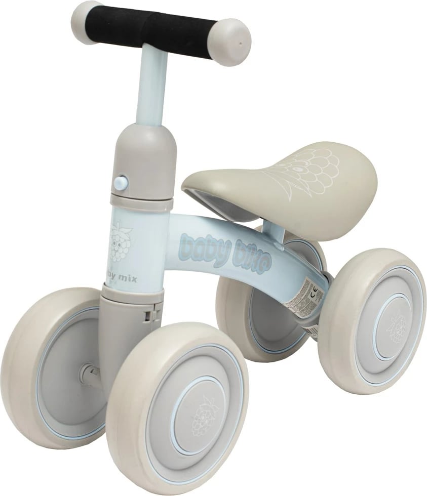 Biçikletë pa pedale për fëmijë, Baby Mix, Baby Bike Fruit, kornizë çeliku e lehtë, 12–36 muaj, deri 20 kg, blu