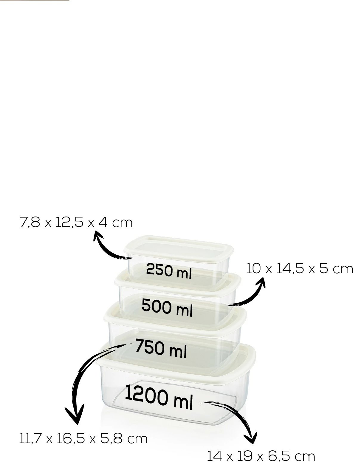 Set kuti për organizim (8 copë), Hermia, SYBOX8LIKRSK, ngjyrë gri