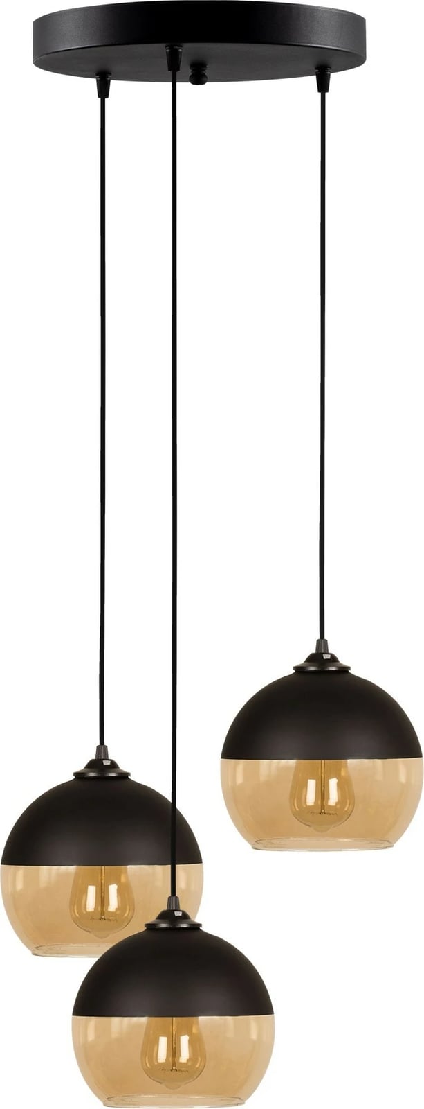 Llambë tavani industriale Opviq, Camini - MR - 870, ngjyrë e zezë dhe mjaltë