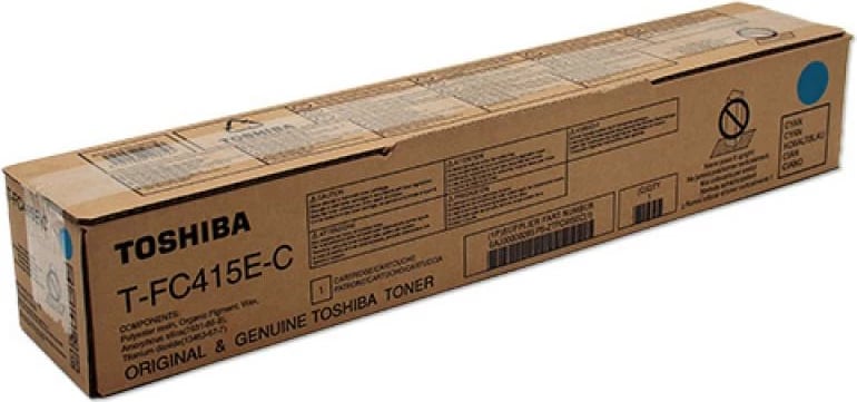 Toner, Toshiba, T-FC415EC/TFC415EC, rendiment deri 24,000 faqe, cyan (6AJ00000172/6AJ00000285)