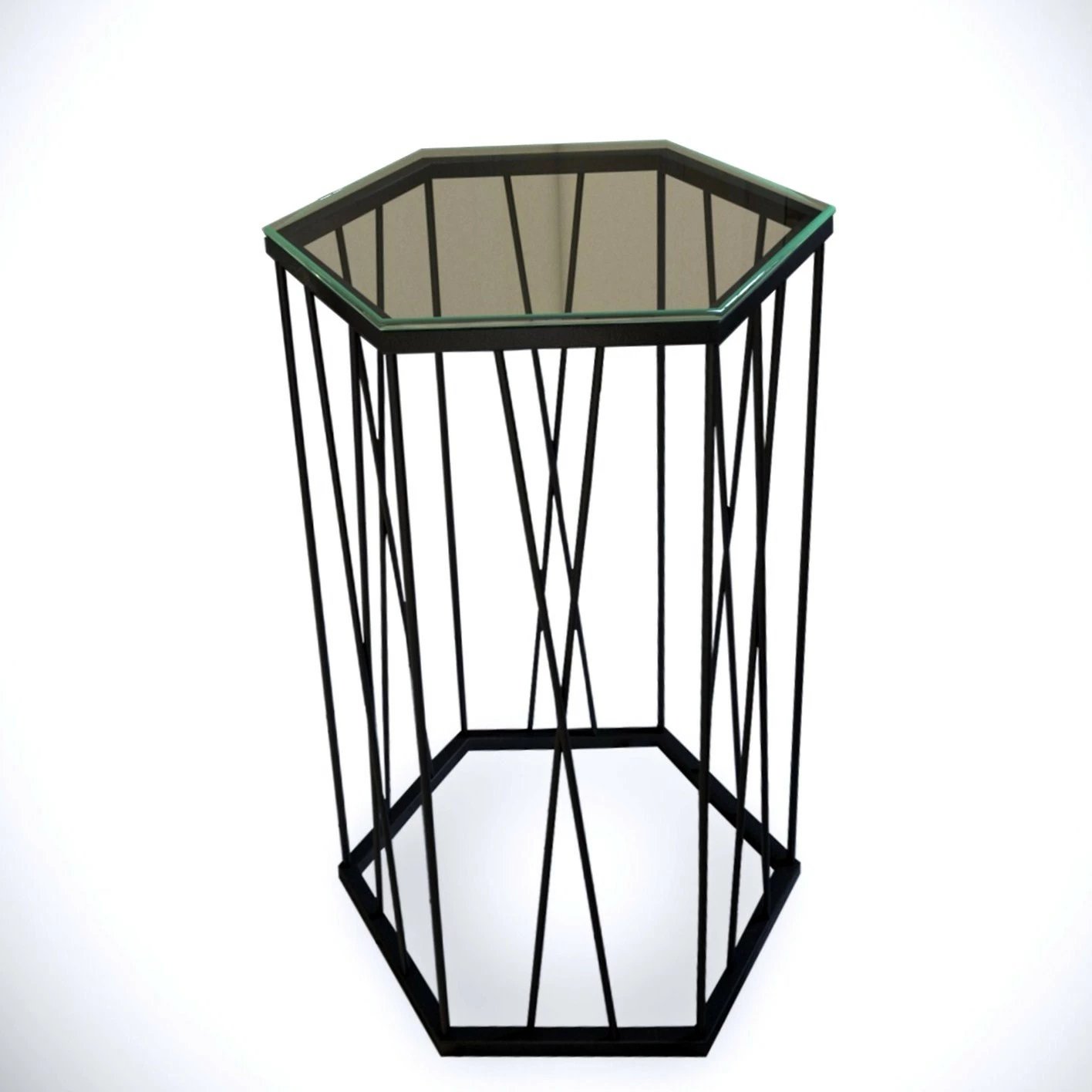 Tavolinë anësore Hanah Home, Cetrus, xham