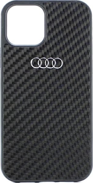 Mbështjellës Audi Carbon Fiber për iPhone 12/12 Pro 6.1", i zi