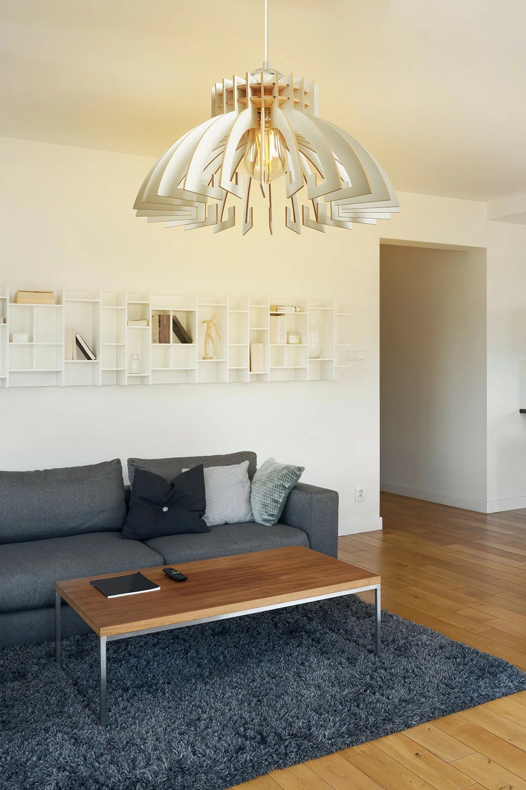 Llambë tavani Opviq, dizajn kurorë, e bardhë, 2 copë