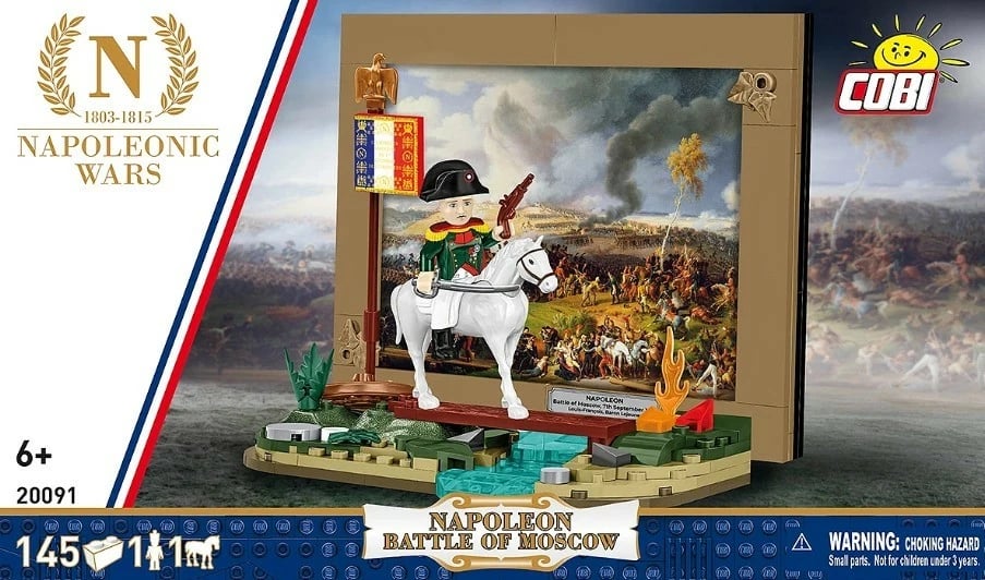 Set blloqesh ndërtimi, Cobi, Napoleon Battle of Moscow Napoleonic Wars 20091, 145 elemente, mini dioramë, plastikë