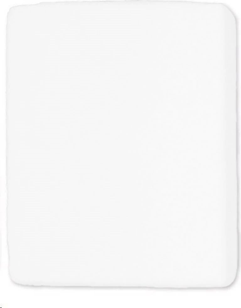 çarçaf krevat bebe me garnejë, New Baby, terry, 140x70 cm, 90% pambuk, i bardhë