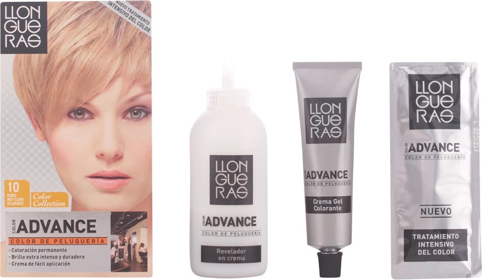 Ngjyrë për flokë LLONGUERAS Color Advance 10 shumë bionde e çelët