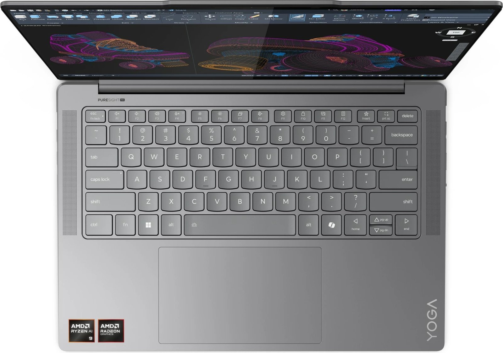 Kompjuter Lenovo Yoga Pro 7 14ASP9, AMD Ryzen AI 9, 32GB RAM, 1TB SSD, 14.5", Luna Grey