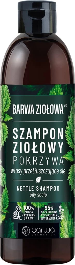 Shampon për femra Barwa Herbal për flokë të yndyrshme me hithër, 250ml