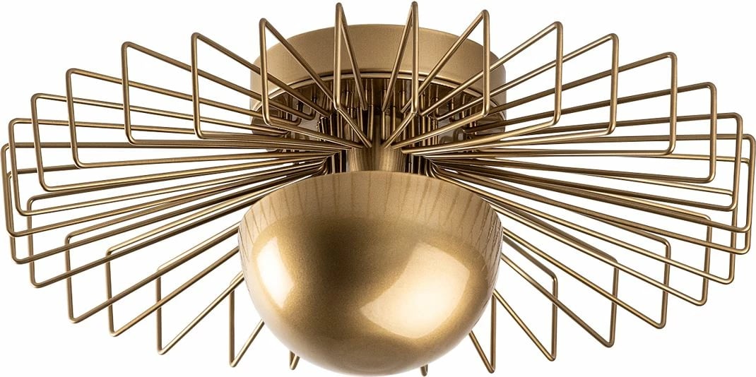 Llambë tavani Opviq Kaya, metal i artë, 45x45x18cm Llambë tavani Opviq Kaya, metal i artë, 45x45x18cm