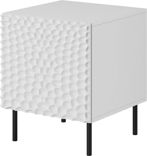 Komodinë Cama Mable Hole, 44x40.5x53.5 cm, e bardhë/mat