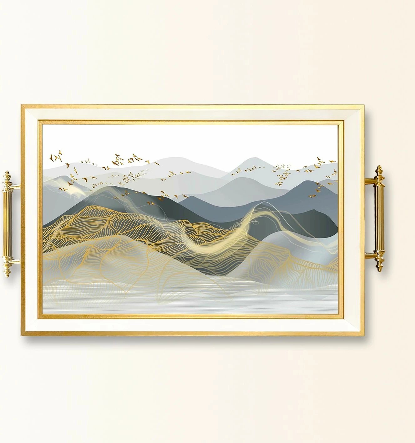 Tabaka prej qelqi, dizajn Aberto, TPB9806, shumëngjyrëshe Tabaka prej qelqi, dizajn Aberto, TPB9806, shumëngjyrëshe