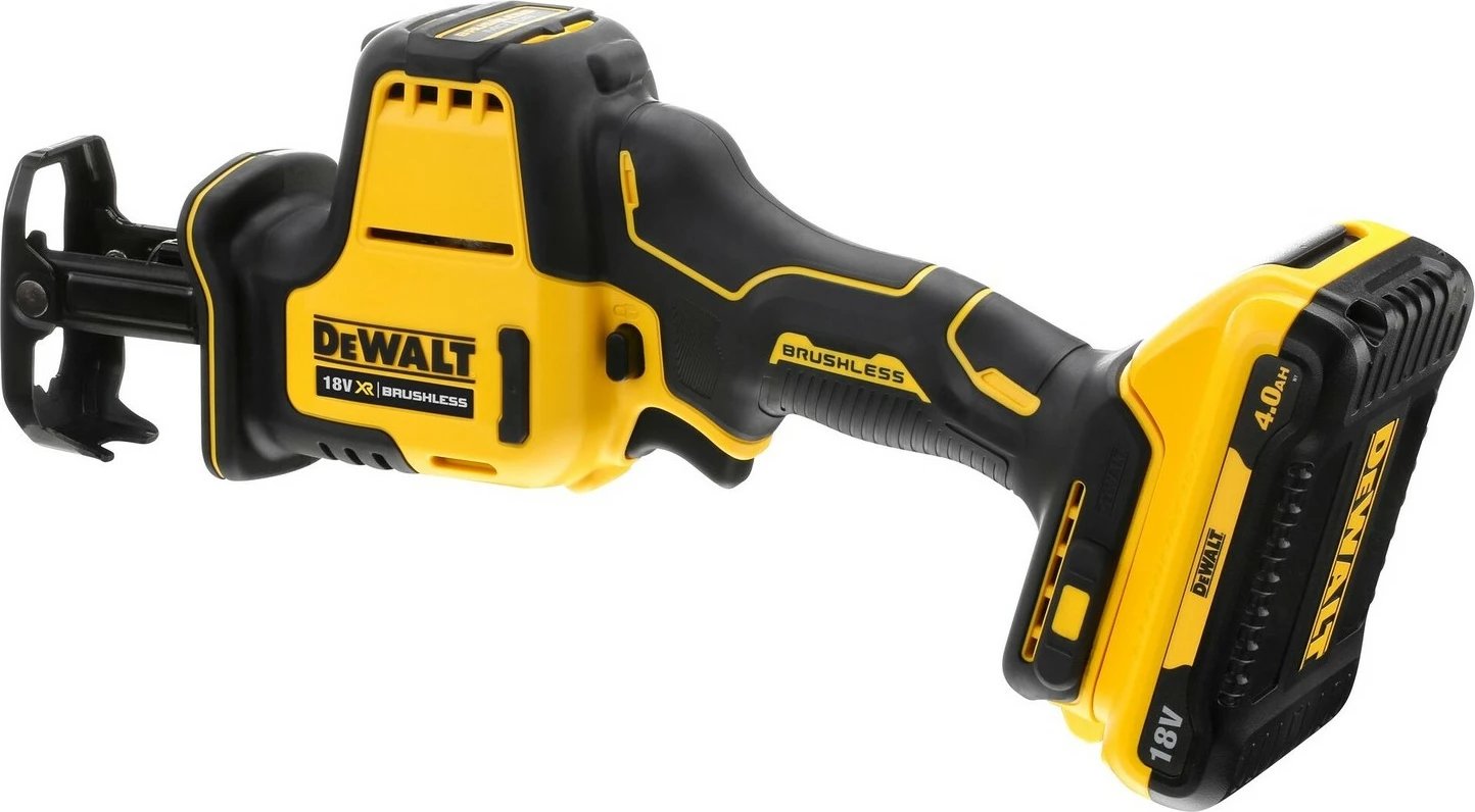 Sharrë reciproke DeWALT DCS369NT-XJ, brushless, 18V, 2800 spm, zi/verdhë