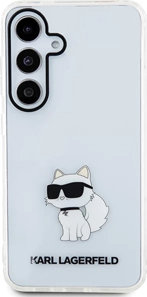 Mbështjellës Karl Lagerfeld IML Choupette për Samsung Galaxy S24, transparent