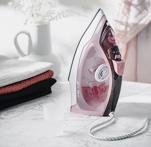 Hekur, Adler MS 5028, 2600 W, shollë qeramike, shpërndarje avulli 60 g/min, rozë