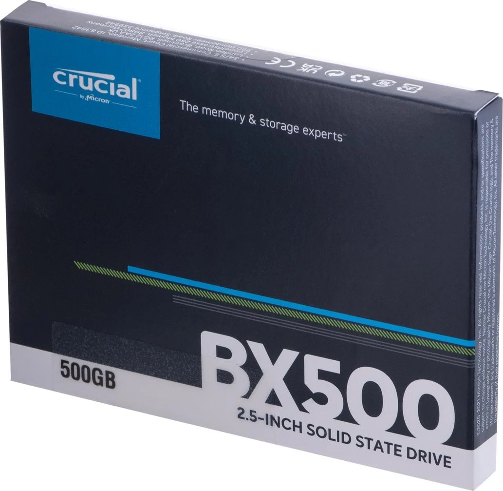 Disk SSD i brendshëm Crucial CT500BX500SSD1, 2.5", 500GB