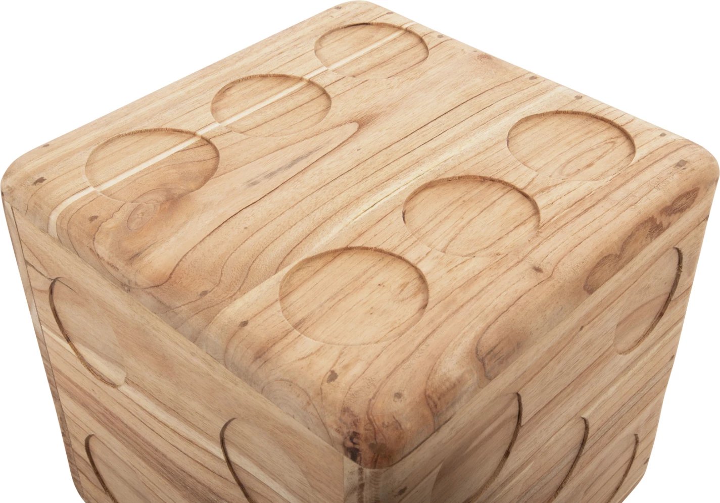 Karrige për bar ZARI, ngjyrë druri natyral, FH7898.02, 40x40x40 cm