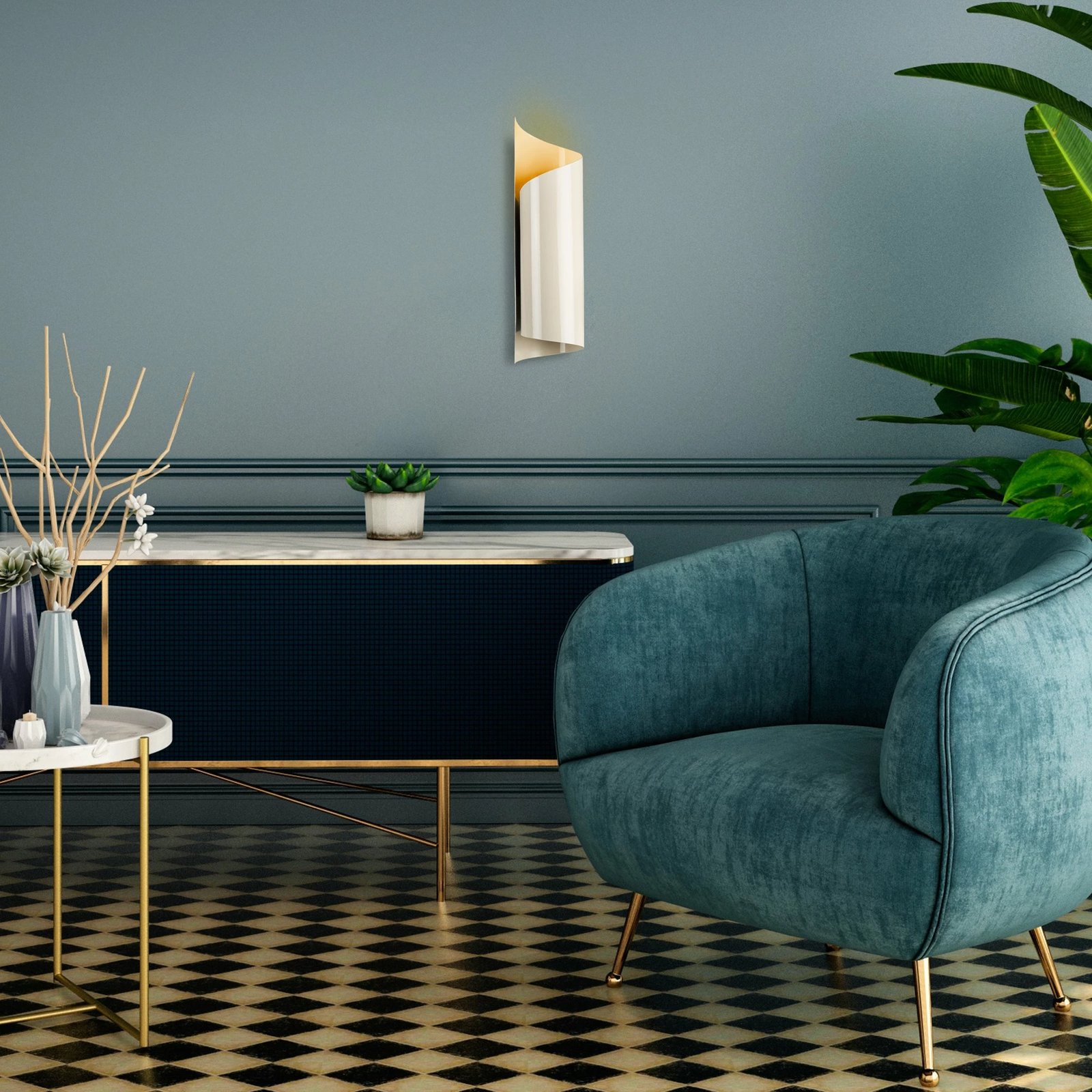 Llambë muri Opviq, krem, GMN-000012 Llambë muri Opviq, krem, GMN-000012