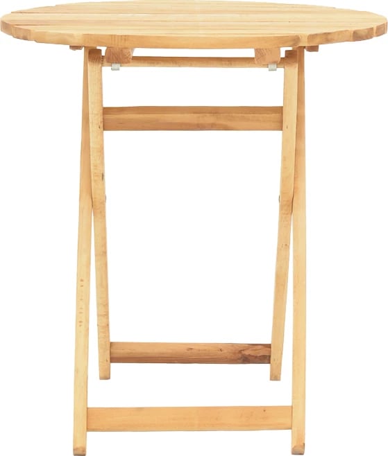 Tavolinë Letna dru ahu solid, ngjyrë natyrale, D60x75cm
