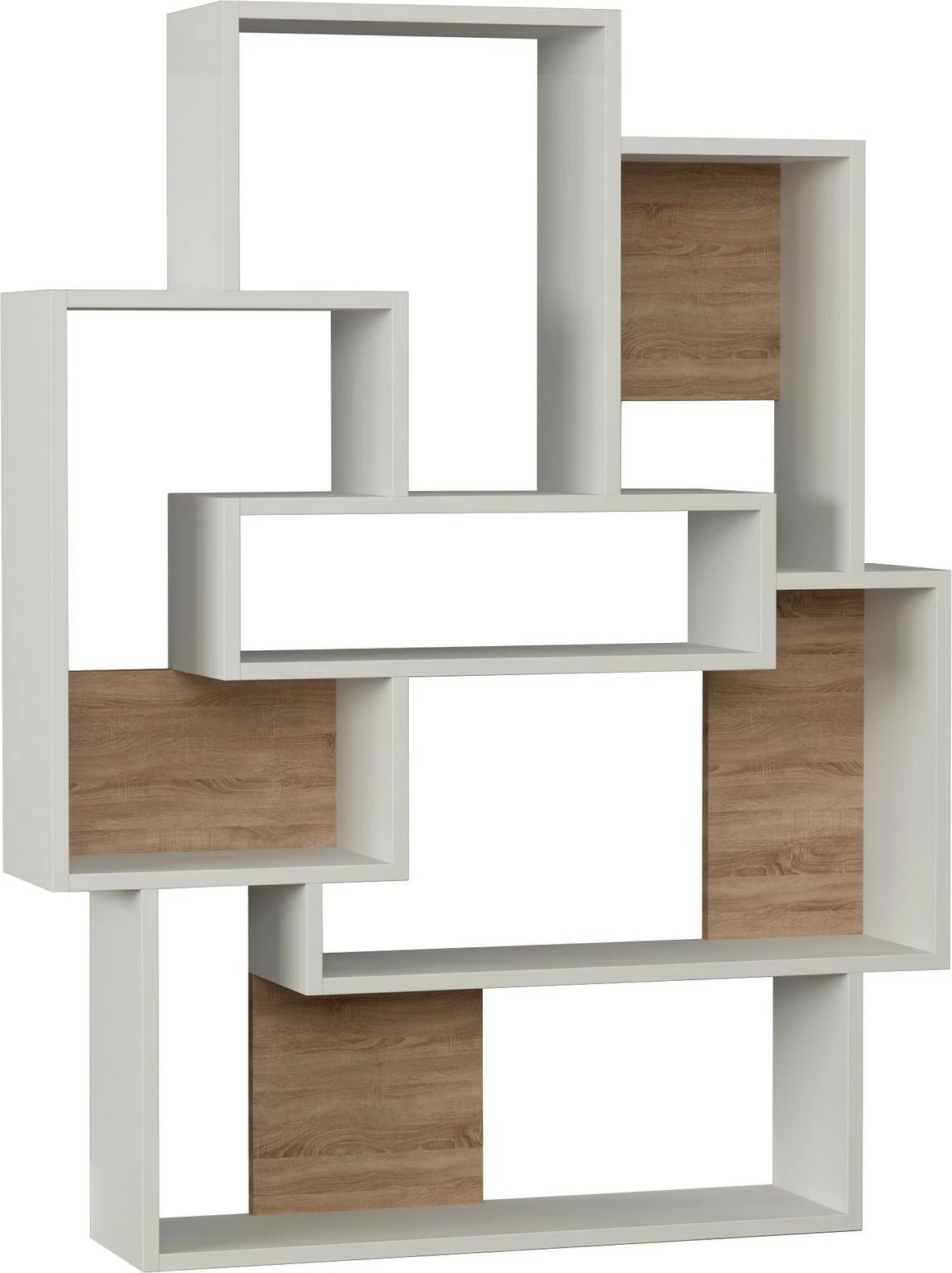 Raft librash Skye Decor, bardhë-lisi