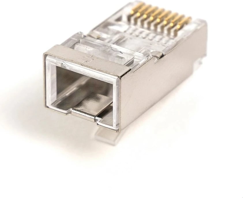 Plug RJ45 DIGITUS Cat.6, i mbrojtur, 100 copë, Gri