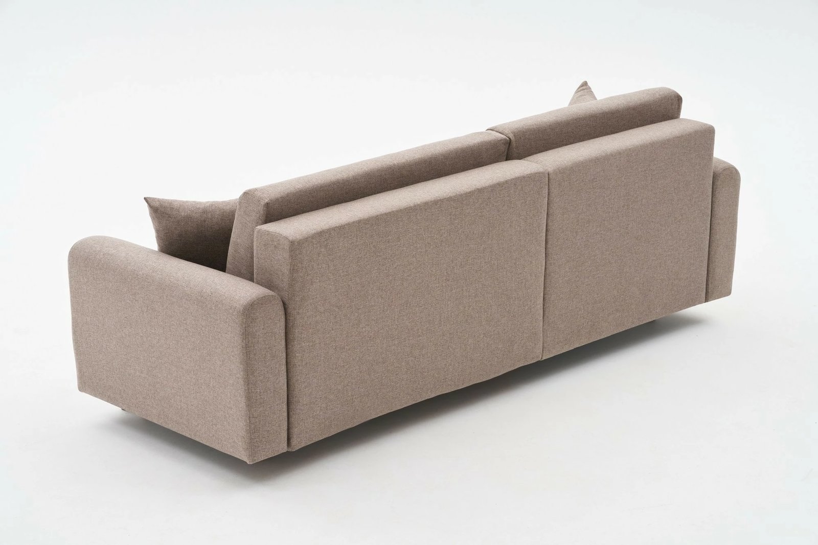 Kënd-sofë krevati Atelier del Sofa, kënd majtas, ngjyrë kafe