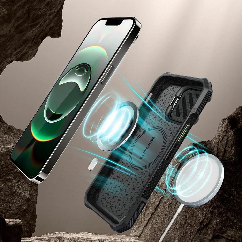 Mbështjellës Supcase Unicorn Beetle XT Mag për iPhone 16e, MagSafe, Jeshil