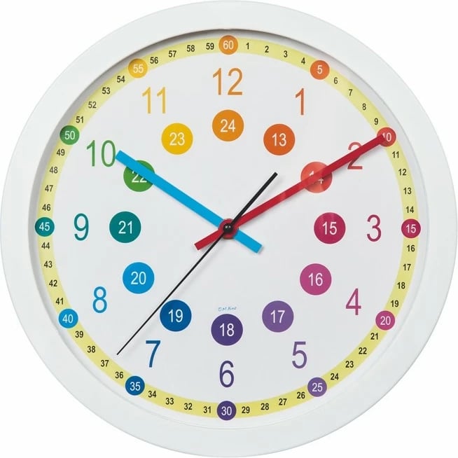 Orë muri Hama 186395, analoge, shumëngjyrëshe, 30 cm