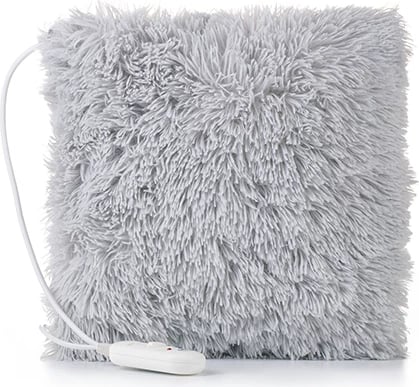 jastëk ngrohës elektrik, Adler, CR 7428, 38x38 cm, 2 nivele, 80W max, mbrojtje mbinxehjeje, mbulesë pelushi e larë në makinë, gri