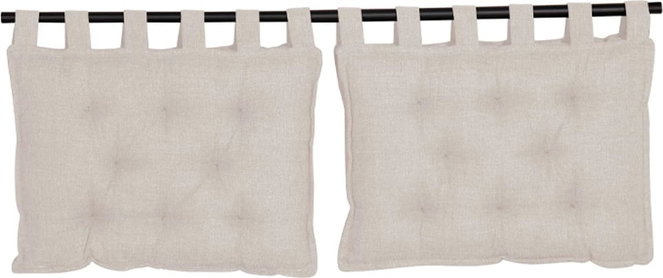 Set jastëkësh për shpinë krevati, 2 copë, ngjyrë e bardhë e zbehtë, 70x10x50